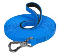 XiaZ Waterproof Long Leash for Dogs 10FT/15FT/20FT/30FT/50FT/100FT, Training Leash for for Large Medium Small Dogs Outside Walking, Playing, Camping, or Yard (30FT, Blue)