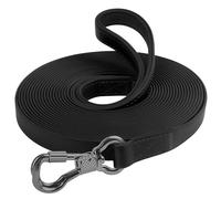 XiaZ Waterproof Long Leash for Dogs 10FT/15FT/20FT/30FT/50FT/100FT, Training Leash for for Large Medium Small Dogs Outside Walking, Playing, Camping, or Yard (20FT, Black)