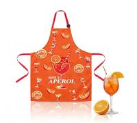 XIAZHDZ Aperol Gift - Aperol Apron 80 x 70 cm - Aperol Spritz Style Kitchen Apron - Aperol Accessories & Aperol Party Decoration