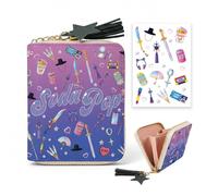 XIAZHDZ K-Pop Anime Wallet - Soda Pop Design | Colourful Zip Wallet with Card Slots | Compact Wallet for Women & Teens