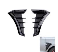 Xiazhi 2Pcs Side Fender Air Vent Stickers for Seat Leon ST FR 5F ab Bj.2013, Flow Intake Hood Decal Sporty Exterior Accessories Trim Tuning Car Body Kit,Black