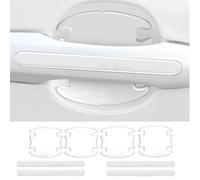 Xiazhi 8 Pieces Car Door Handle Protector For Honda HRV 2021-2024,Waterproof Anti-Scratch Car Door Handle Paint Scratch Protection Stickers,Car Outdoor Safety Doors Accessories,A