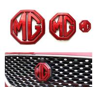 Xiazhi Car Logo Emblem Sticker for MG HS 2019-2023, Stylish Front and Rear Emblem Badge Decoration Auto Exterior Decoration Modified Accessories,Red