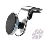 Xiazhi Magnetic Car Phone Holder for VW Golf 7 Facelift AU ab Bj.2017-2019, 360° Rotatable L Type Phone Mount Holder for Car Air Vent Universal Magnetic Car Mount,Silver