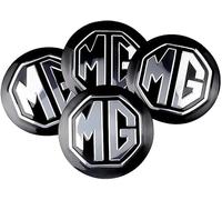 Xiazhi Set of 4 Wheel Hub Covers for MG MG4 EV 2022-,Wheel Centre Caps,Wheel Center Hub Caps,Wheel Centre Caps Badges,Wheel Cap Kit,Hub Center Cover,60 mm,Black-56mm