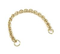 Xiazw Fashionable Heavy Aluminum O Shape Metal Chain Handle Shoulder Strap Replacement for Women's Handbag,Shoulder Bag (Light Gold)