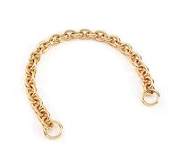 Xiazw Fashionable Heavy Aluminum O Shape Metal Chain Handle Shoulder Strap Replacement for Women's Handbag,Shoulder Bag (Gold)