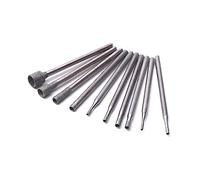 XiBany 10Pcs 0.8-5mm Diamond Burr Core Drill Bit Engraving Shank for Glass Tile Grinding Hollow Head 2.35mm Shank Electric Rotary Tool
