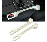XIBANY 2Pcs Car Seat Gap Filler for Nissan Qashqai Juke Kicks 350Z 370Z 400Z, Seat Side Organizer Strips, Car Crevice Storage Pad, Cup Holder, Small Items Holder, Keeps Car Interior Tidy,C Beige