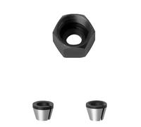 XiBany 2Pcs Set 6mm Or 6.35mm Or 8mm Collet Chuck with Nut Engraving Trimming Machine Electric Router Milling Cutter Accessories (Color : A, Size : 3PCS)