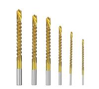 XiBany 3/6pcs Cobalt Drill Bit Set Spiral Screw Metric Composite Tap Drill Bit Tap Twist Drill Bit Set for Cutting Drilling Polishing