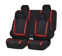 XIBANY Car Seat Covers for Citroen C1 C1 3-Doors 2005-2022, Full Set Car Seat Cover, Front and Rear Nonslip Comfortable Breathable Seat Protection Covers Accessories,A Red