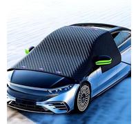 Xibany Car Windscreen Cover for Mazda 6 2016 2017 2018 2019 2020 2021 2022 2023, Winter Snowproof Windshield Cover with Side Mirror Covers, Frost Ice Guard for SUV Trucks, Magnetic Protection