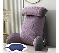 XIBANY Reading Pillow,Lumbar Cushion,Cuddle Cushion,Backrest Support Pillow,Multifunctional Sofa And Bedside Cushion,Great For Bed Reading,Relaxing,Watching TV