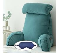XIBANY Reading Pillow With Support Arms,Bed Rest Pillow,Lumbar Support Cushion,Ultra-comfy Relaxing Sit Up Pillow,with Neck Pillow,Watching TV Gaming Positioning Support Bolster