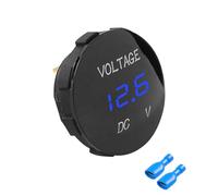 Xibao Car Battery Status Indicators, Car Voltmeter, 12 V 24 V 36 V Digital Voltmeter, Car Battery Tester with Blue Colour Display, Suitable for Cars, Motorcycles, Caravans, SUVs, Off-road, Boats (Blue