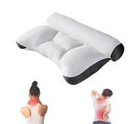 XIBHDN Auricz Cloud Nest Down Pillow,Auricz Pillows,Cloud Nest Down Pillow,Sleep Enhancing Cervical Support Comfort Goose Down (Black)
