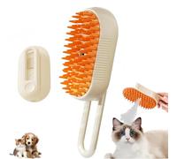 XIBHDN Cloud Care Cat Brush, 3 in 1 Self Cleaning Cat Steam Brush for Massaging and Cleaning Shedding Pets, for Small Medium Large Dogs and Cats (Brown)