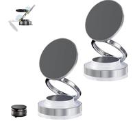 XIBHDN Vipbugo Phone Holder, Upgraded Vipbu Phone Mount, 360° Adjustable Vacuum Magnetic Phone Holder, 3-Axis Adjustable Flexible with Suction Cup for Car/Home/Office Ready (2pcs-White)