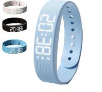XiChiu Fitsleeps Alarm Clock Watch,Fitsleeps Alarm Bracelet,Silent Vibration Wristband,Vibrating Alarm Reminder Watch,Silent Vibrating Alarms Reminder Watch,Smart Watches for Heavy Sleepers (Blue)
