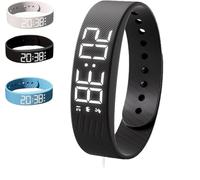 XiChiu Fitsleeps Alarm Clock Watch,Fitsleeps Alarm Bracelet,Silent Vibration Wristband,Vibrating Alarm Reminder Watch,Silent Vibrating Alarms Reminder Watches,Smart Watches for Heavy Sleepers (Black)