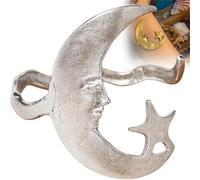XiChiu Moon and Star Cuff,Star and Moon Pattern Open Bracelet,Adjustable Bracelet Charm Bangle,Arm Bangle Bracelet,Couple Bracelet,Beautiful Meaning Gifts for Women (Silver)