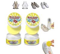XiChiu White Shoes Cleaner,All-Purpose Rinse-Free White Shoe Cleaner Cream with Sponge,Multi Functional Cleaning Creams,Whites Shoe Cleaning Creams,No Water Needed (2 Pcs)
