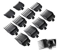 Xiciki 10 PCS Hair Clipper Guards Set, 10-Size Professional Grade Clipper Comb Attachments for Precision Hair Cutting and Beard Trimming, Compatible with Wahl and Most Clippers