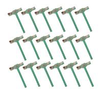 Xiciki 100 Pcs Corsage Pins, Pins for Flowers, Plastic Safety T-Shaped Boutonniere Pins for Wedding Bridegroom DIY Flower Brooches and Special Events