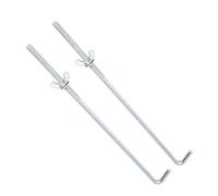 Xiciki 2 Pcs Battery Clamp Universal Car Battery Hook Clamp, Car Battery Bracket 23x0.6cm J Hook Battery Hold Down Clamps Corrosion Resistance (Silver)