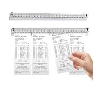 Xiciki 2 Pcs Bill Ticket Holder Tab Grabber, Kitchen Grab Bar Tickets Sturdy, No Drill Self-Adhesive Kitchen Tabs Papers or Order Holder, for Walls Home Kitchen Office Cafes Pubs Bars(30cm/12inch)