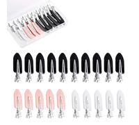 Xiciki 20 Pcs No Crease Hair Clip, No Bend Clips, Professional Hair-Clips for Styling, Creaseless Makeup Hairpin, for Various Fashionable Styles such as Bangs, Straight, and Curly Hair