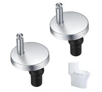 Xiciki 2PCS Quick Release Toilet Seat Fixings, Universal Toilet Seat Hinges with Screws for WC Blind Holes, Easy Installation Toilet Seat Bolts and Locking Nuts