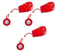 Xiciki 3Pcs Treadmill Safety Key, Universal Treadmill Emergency Stop Magnet Safety Key, Round Plastic Treadmill-Key Replacement for Most Treadmills