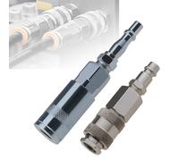 Xiciki 4 Pcs Air Fittings Conversion Set, PCL Air Line Connectors, Air Fitting Converter Adapter 1/4 Inch BSP Male Air Line Hose Fittings, Euro & PCL Adapter for Industrial & Home Use