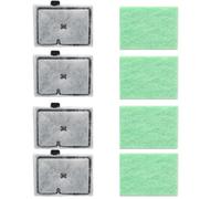 Xiciki 4 Pcs CF1 Fish Filter Service Pack Compatible with Interpet 4 Month