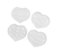 Xiciki 4Pcs Polymer Clay Molds, Silicone Molds, Flower + Tulip + Butterfly + Leaf Style Mini Air Dry Clay Molds, Beautiful Designs for Jewelry Making, DIY Crafts, Reusable & Durable Clays Mold