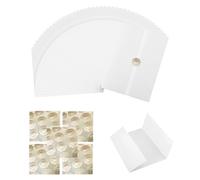 Xiciki 55 PCS Vellum Jackets, 50 Sheets of 5x7 Inch Translucent Vellum Paper for Wedding Invitations with 5 Seal Stickers
