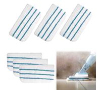 Xiciki 6PCS Steam Mop Pads, Steam Cleaner Pads, Washable Microfiber Replacement Pad for Beldray BEL01097 and Black & Decker FSM1500 FSM1600 FSM1610 FSM16