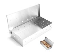 Xiciki BBQ Smoker Box for Wood Chips, Charcoal BBQ Grill Stainless Steel Accessories, Perfect for Camping BBQ, Enhances Flavor for Barbecues, Universal Fit for Gas, Electric and Charcoal Grilling.