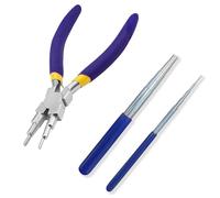 Xiciki Jewellery Making Tools Set, 6 in 1 Bail Making Pliers & 2 PCS Wire Looping Mandrel, Jewellery Pliers for Jewelry Wire Wrapping & Jump Ring Forming