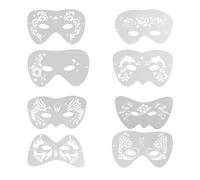 Xiciki Pack of 8 Children's Make-Up Stencils, Reusable Face Painting Stencils Set - Professional Children's Make-Up Templates for Face Painting, Eye Tattoo & Painting Stencils Children's Party Birth