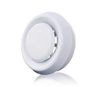 Xiciki Round Ceiling Vent 100mm / 4 Inch, Extractor Fan Vent Cover, Adjustable Plastic Air Diffuser with Retaining Ring for Bathroom, Kitchen, Toilet, Office