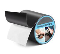 Xiciki Rubber Grip Tape, Strong Self Adhesive Anti Slip Tape, Black Waterproof, Amalgamating Tape, Comfort and Safety for Handles or Contact Surfaces,10CM x 3M, for DIY Tools & Gadgets