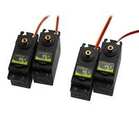 XICOOLEE MG-996R 55g Servo Metal Gear High Speed Torque Servo Digital Servo Motor for Programmable Biped Robots,Manipulators, Remote Control Boat, Smart Robot, Helicopter,DIY(4pcs)