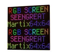 xicoolee RGB Matrix LED Display Panel 64x64, 3mm Pitch, 4096 RGB LEDs, High Brightness & Resolution, Compatible with Raspberry Pi, ESP32, Arduino