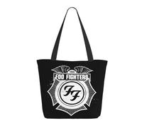 XICPYOADK Foo Rock Band Fighters Tote Bag Women - Band Merchandise, Canvas Shopper Bag, Reusable Grocery Tote, Music Rock Fan Accessory, Casual Everyday Handbag, Gift For Female Fans