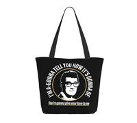 XICPYOADK Holly Singer Buddy Women’s Shopping Bag - Reusable Tote Bag, Music Icon Print, Large Capacity Shoulder Bag, Eco Friendly Grocery Bag, Gift For Fans