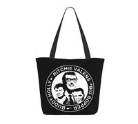 XICPYOADK Holly Singer Buddy Women’s Shopping Bag - Reusable Tote Bag, Music Icon Print, Large Capacity Shoulder Bag, Eco Friendly Grocery Bag, Gift For Fans