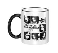 XICPYOADK Neil Rock Band Young Ceramic Mug 330ml - Music Band Coffee Cup, Rock Artist Merchandise, Tea & Hot Drink Mug, Gift for Fans, Office Desk Cup, Pop Culture Collectible